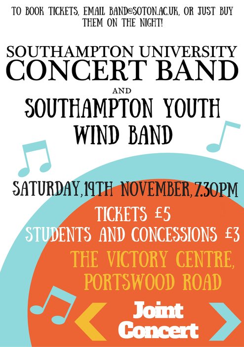 Southampton University Concert Band and Southampton Youth Wind Band Joint Concert